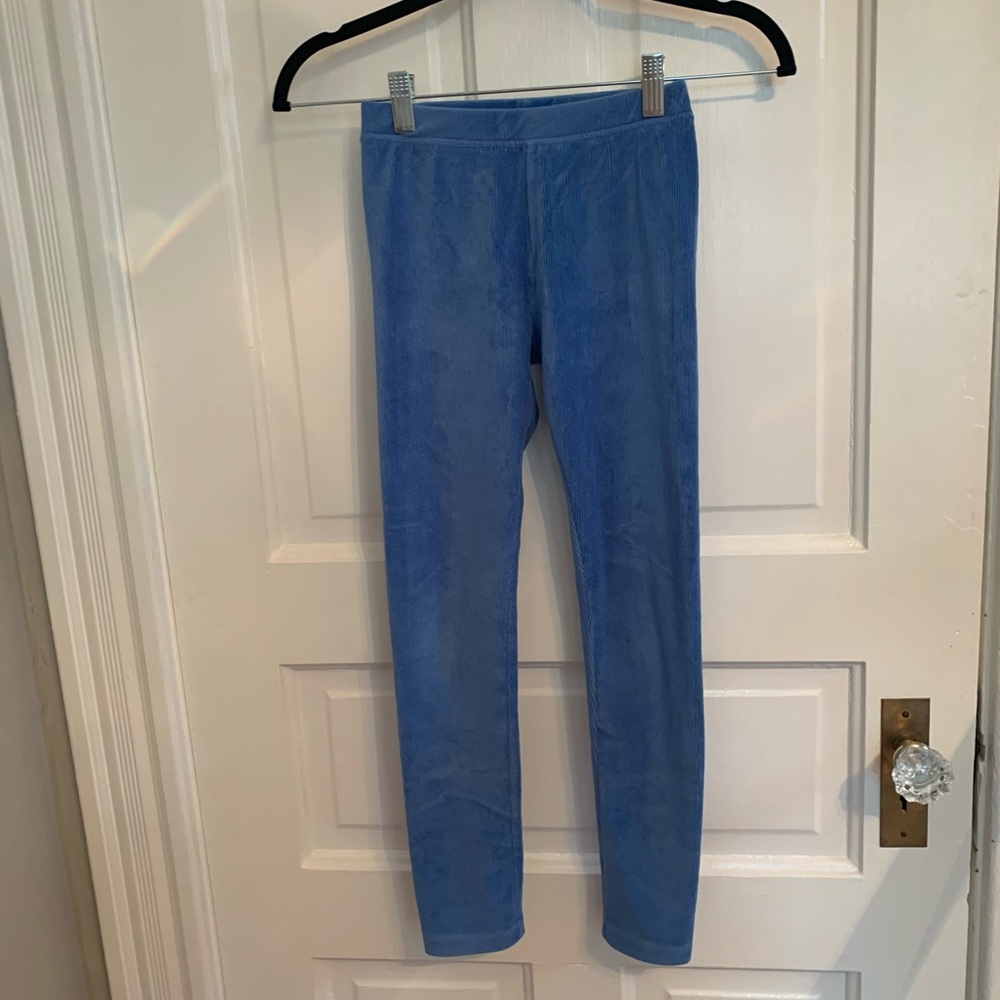 Crewcuts (J. Crew) Blue Cozy Cord Leggings - Girls size 10
